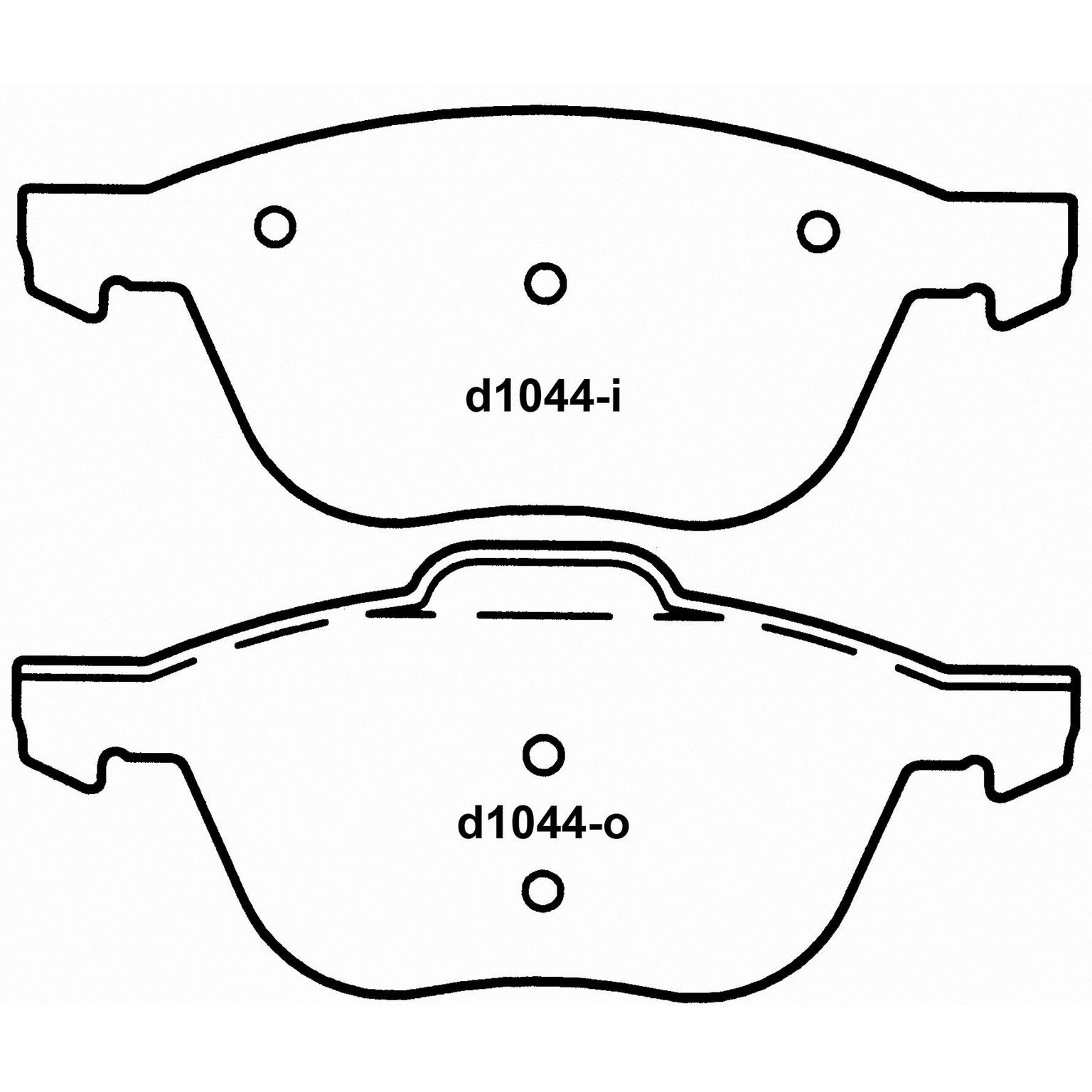 2013, 2012, 2011, 2010, 2009, 2008, 2007, 2006, 2005, 2004 Mazda 3 Disc Brake Pad Set