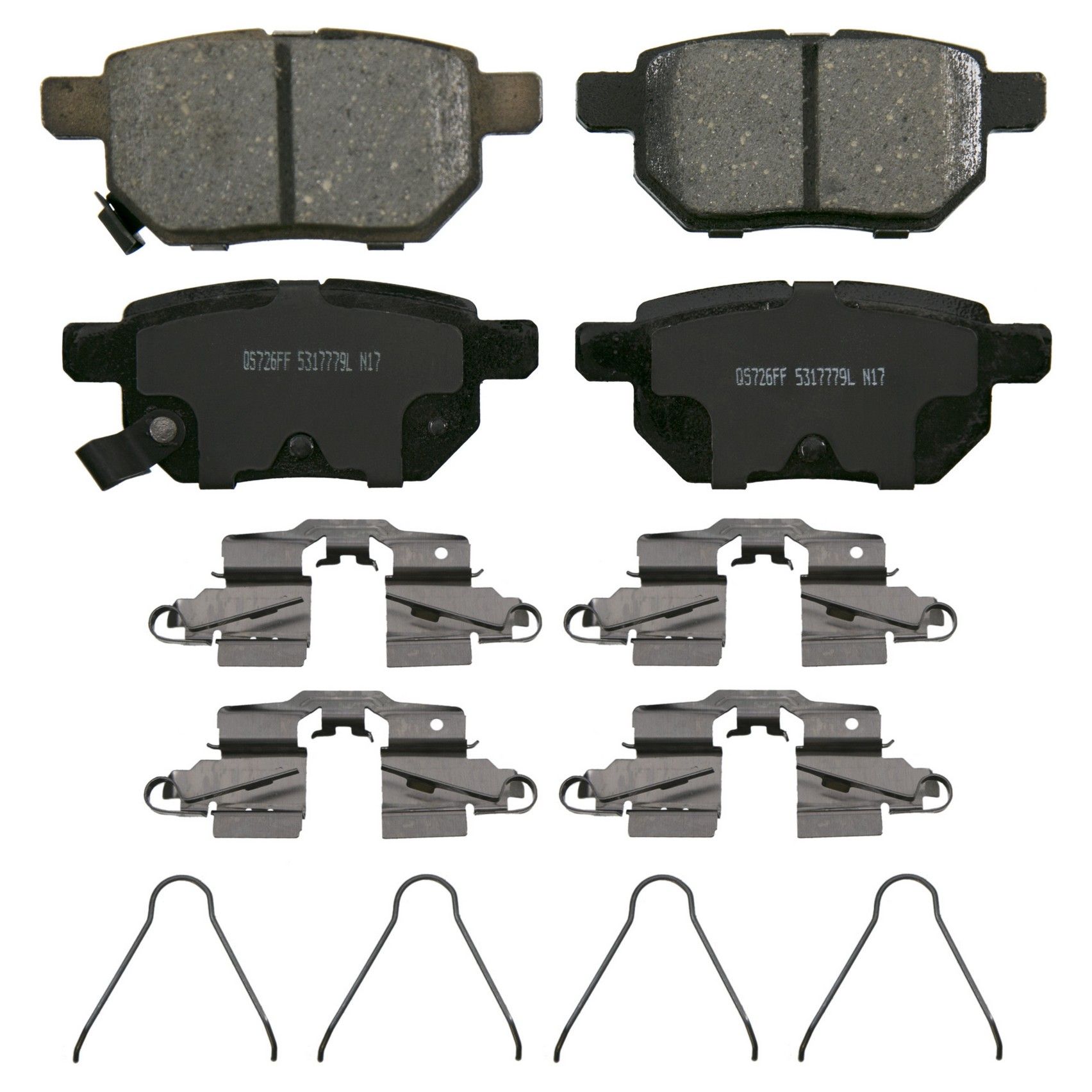 2022, 2021, 2020, 2019, 2018, 2017, 2016, 2015, 2014, 2013, 2012, 2011, 2010 Toyota Prius Disc Brake Pad Set