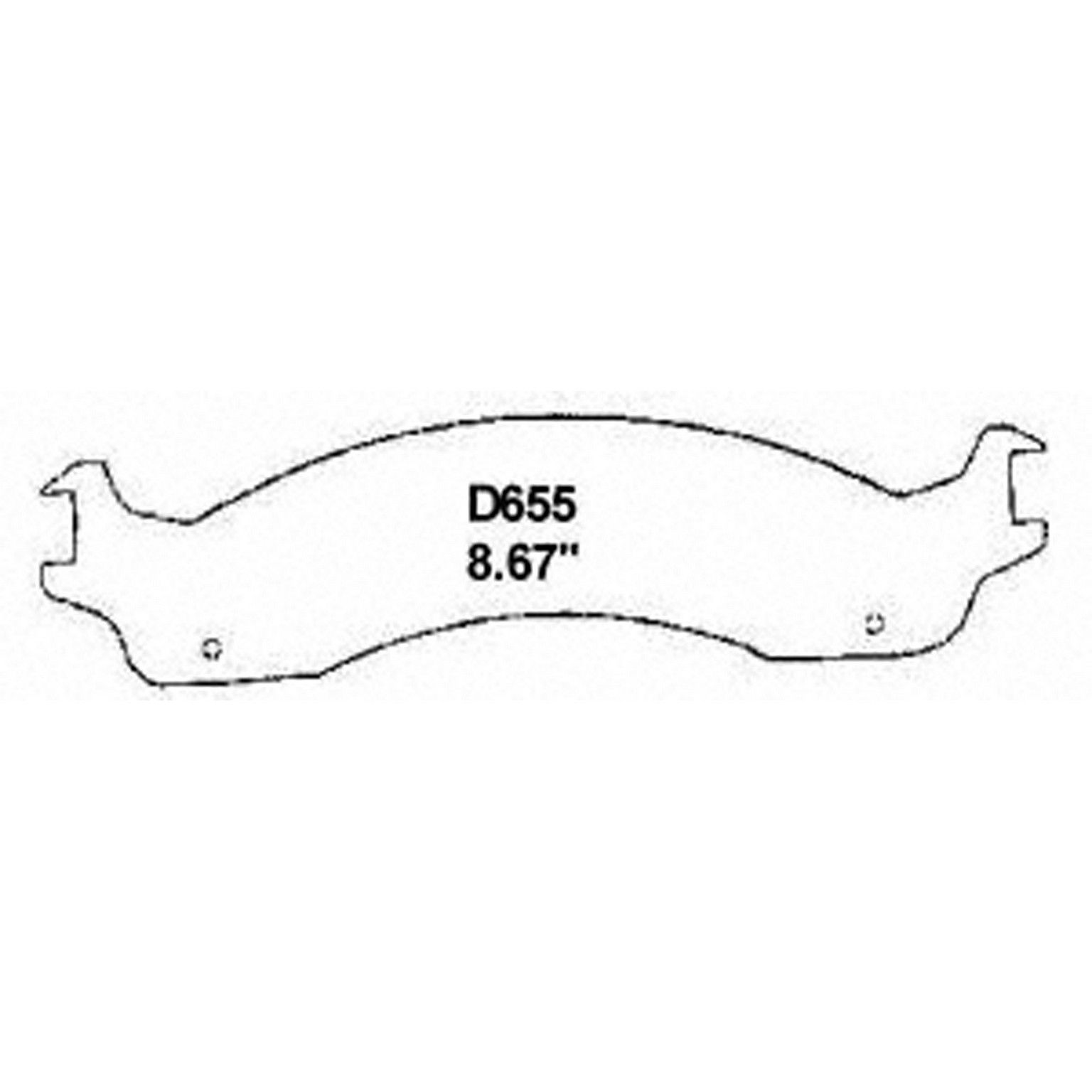 1998, 1997, 1996, 1995 Ford F-250 Disc Brake Pad Set