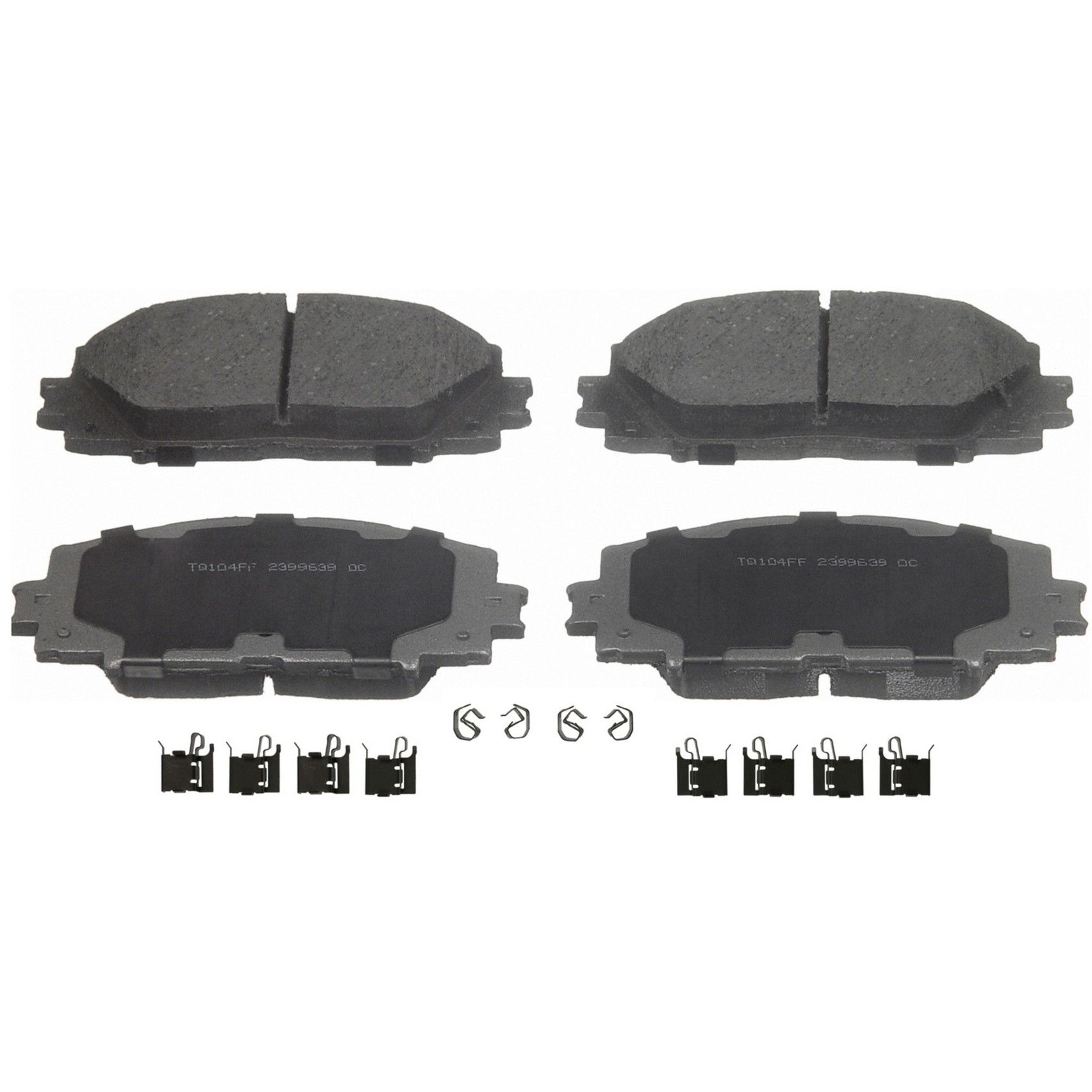 2022, 2021, 2020, 2019, 2018, 2017, 2016 Toyota Prius Disc Brake Pad Set