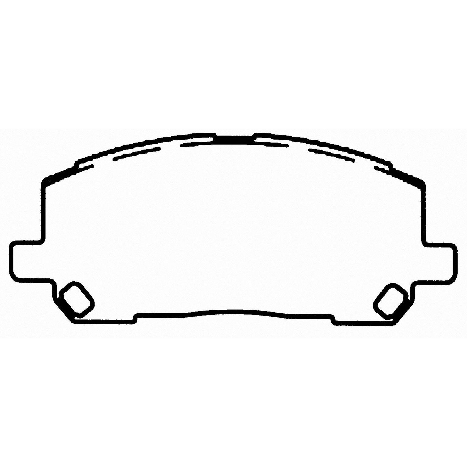 2007, 2006, 2005, 2004, 2003, 2002, 2001 Toyota Highlander Disc Brake Pad Set