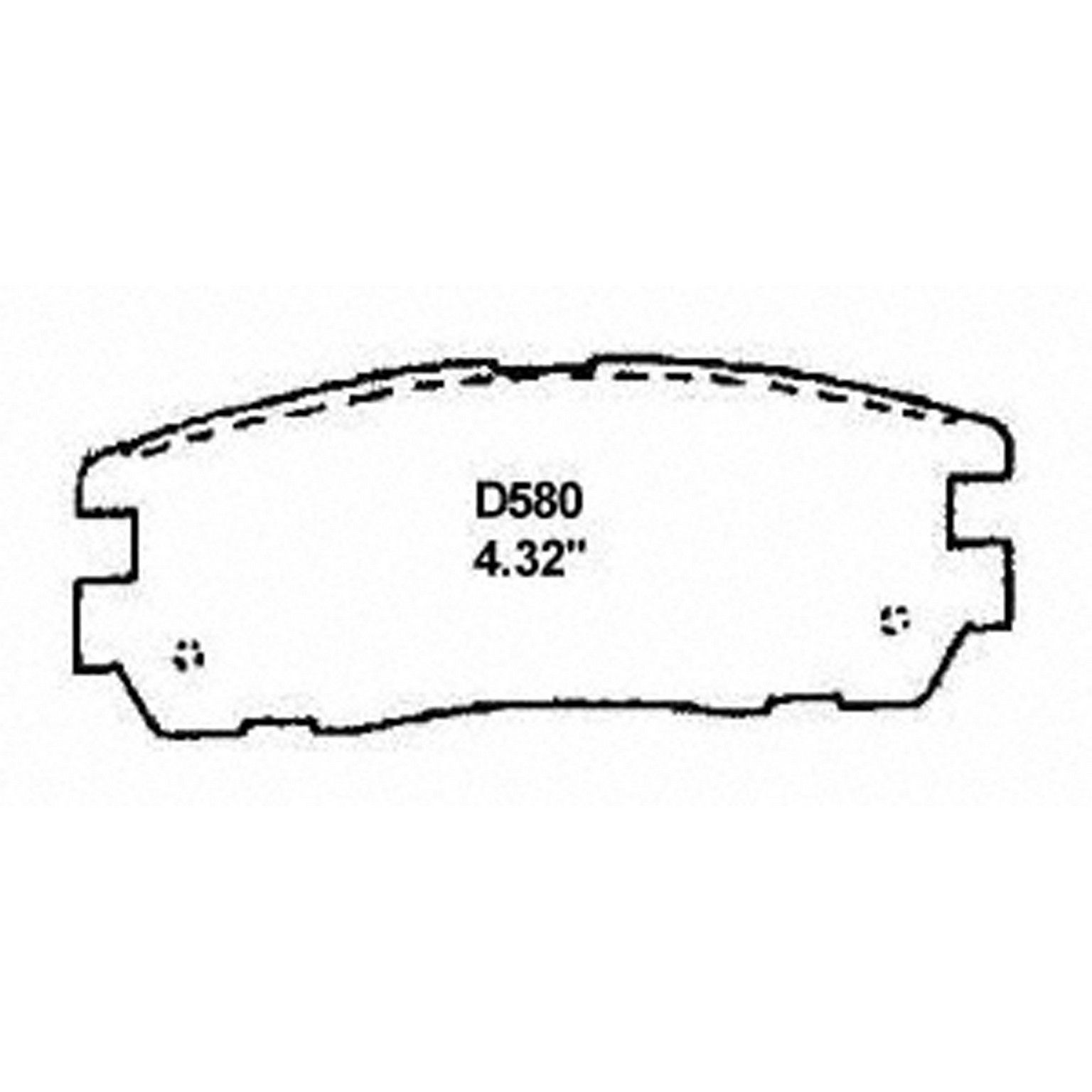 2004, 2003, 2002, 2001, 2000, 1999, 1998, 1997, 1996, 1995, 1994, 1993 Isuzu Rodeo Disc Brake Pad Set