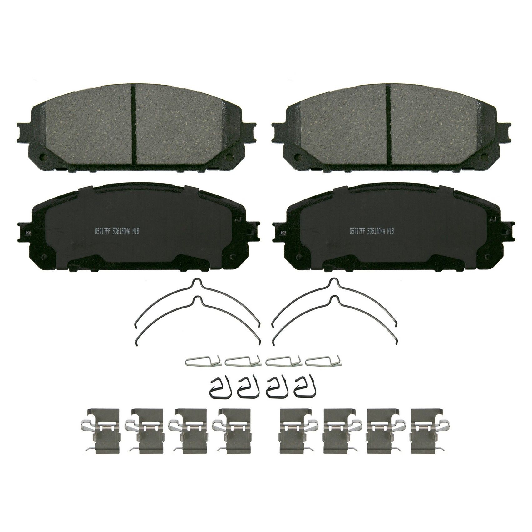 2023, 2022, 2021, 2020, 2019, 2018, 2017, 2016, 2015, 2014 Jeep Cherokee Disc Brake Pad Set