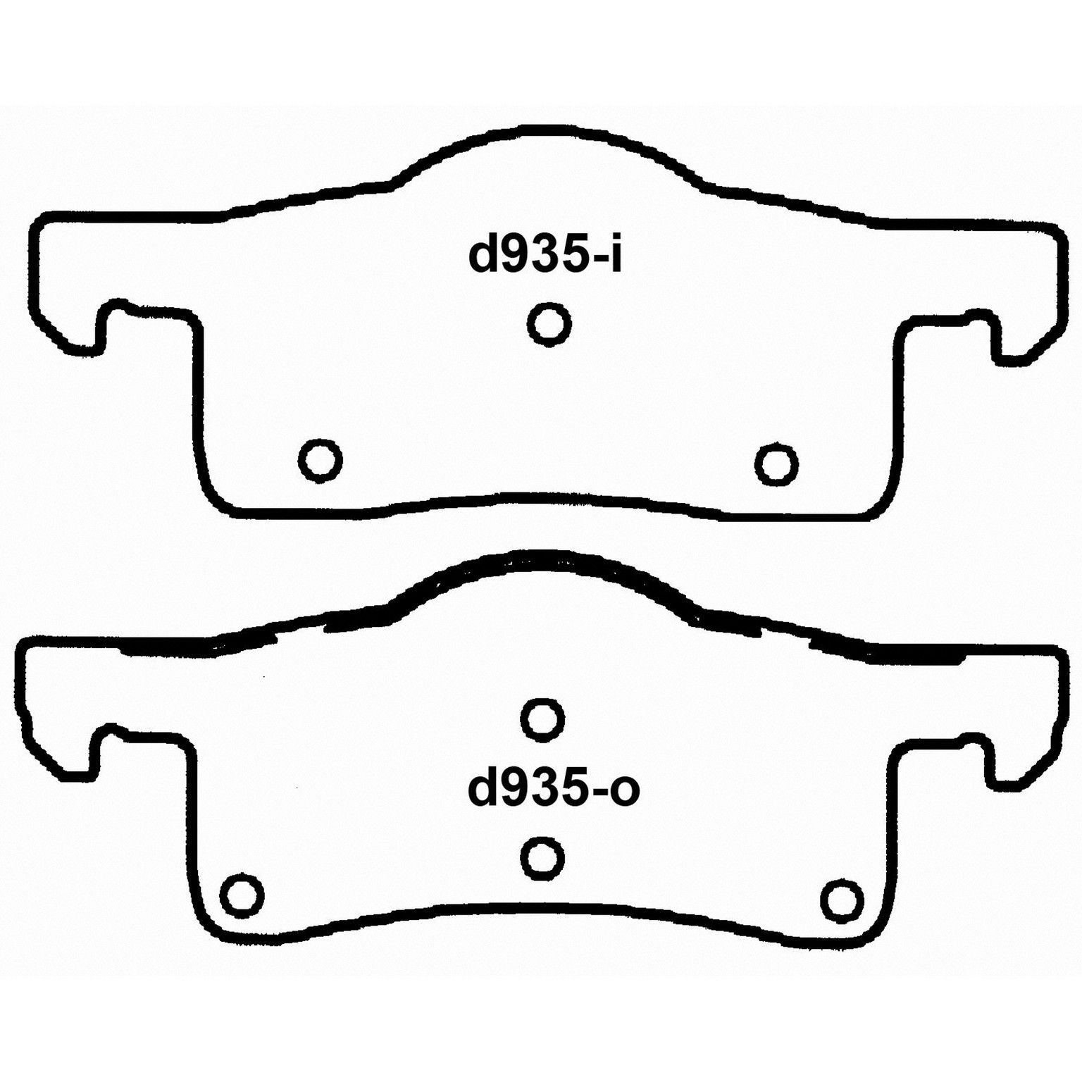 2006, 2005, 2004, 2003 Lincoln Navigator Disc Brake Pad Set