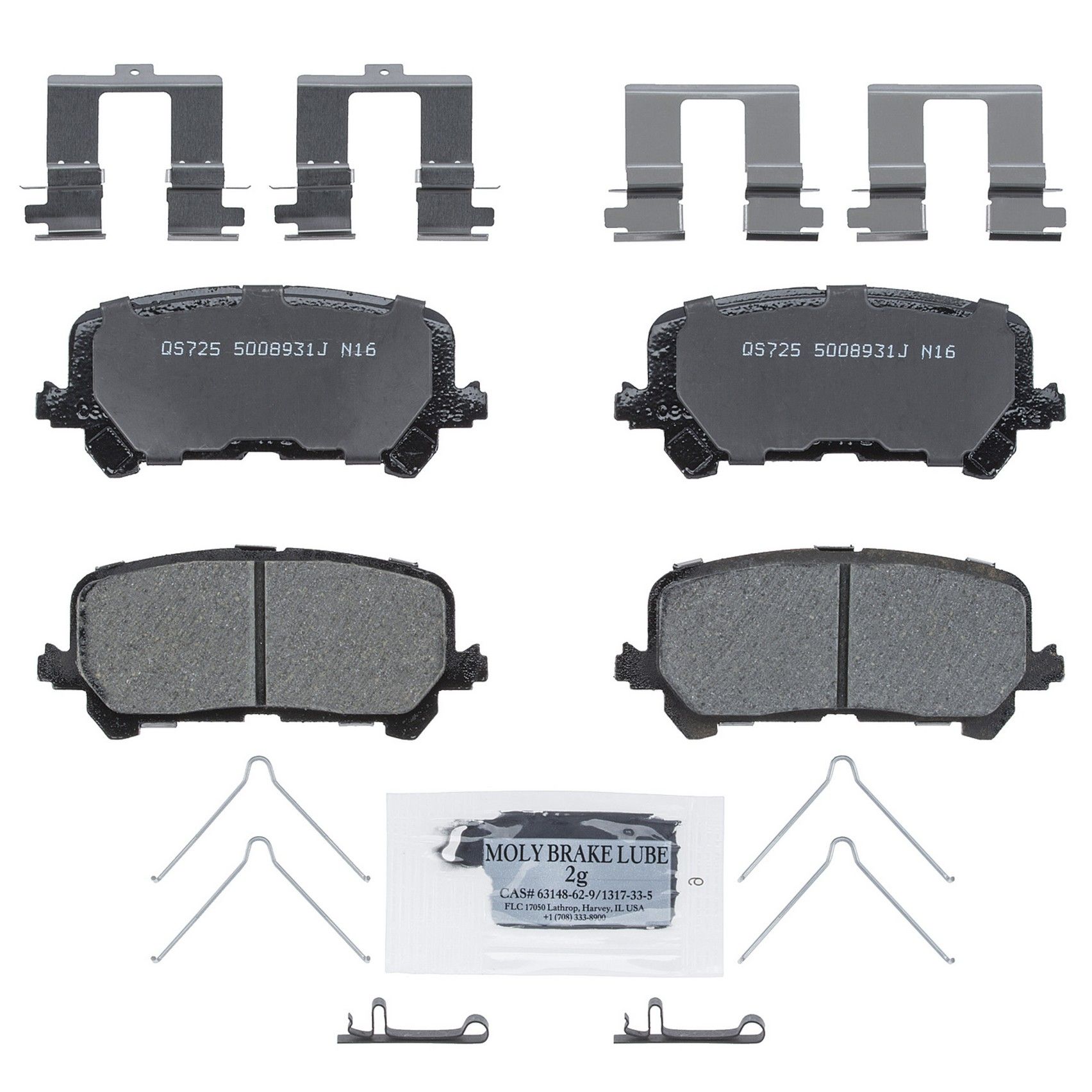 2022, 2021, 2020, 2019, 2018, 2017, 2016 Honda Pilot Disc Brake Pad Set
