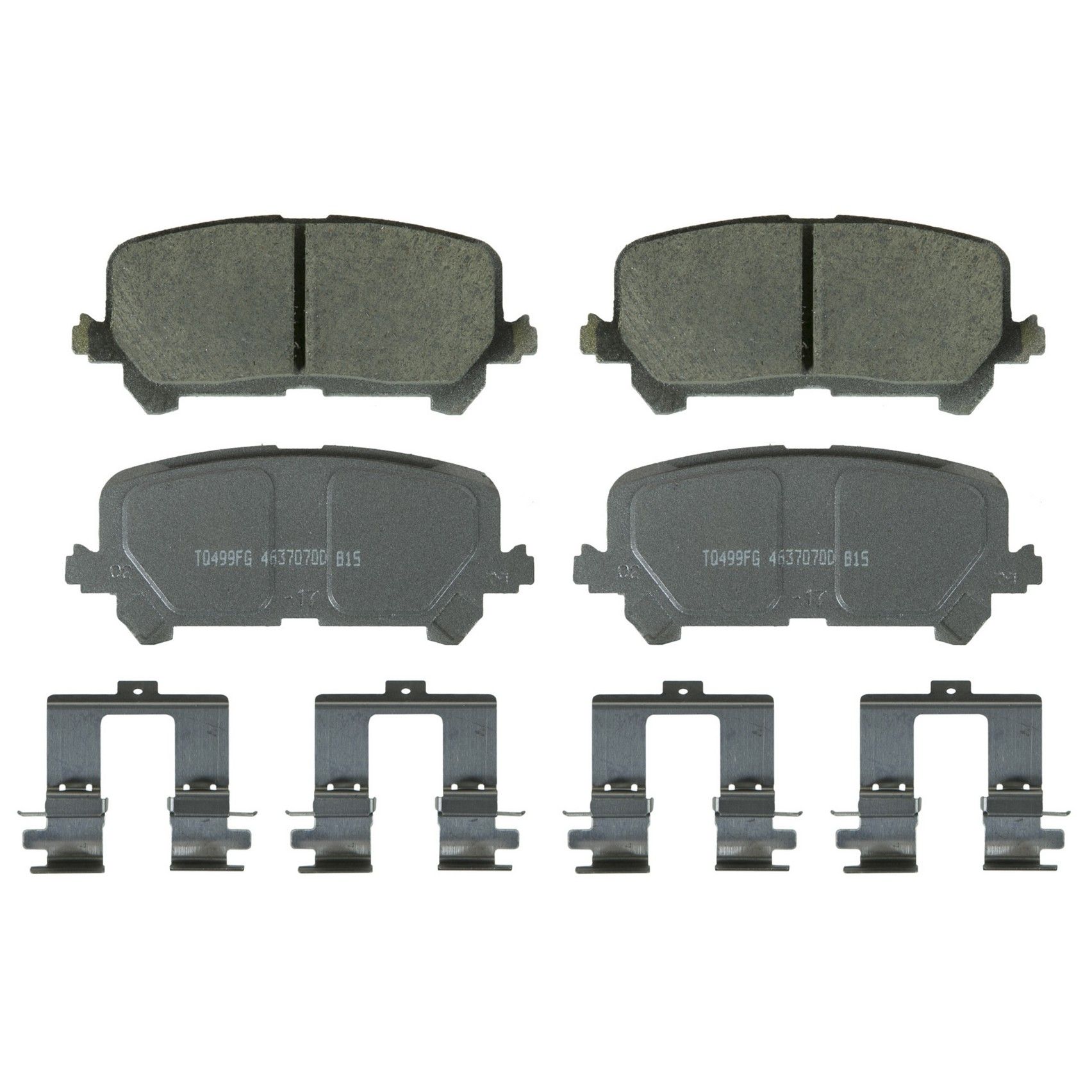 2022, 2021, 2020, 2019, 2018, 2017, 2016 Honda Pilot Disc Brake Pad Set