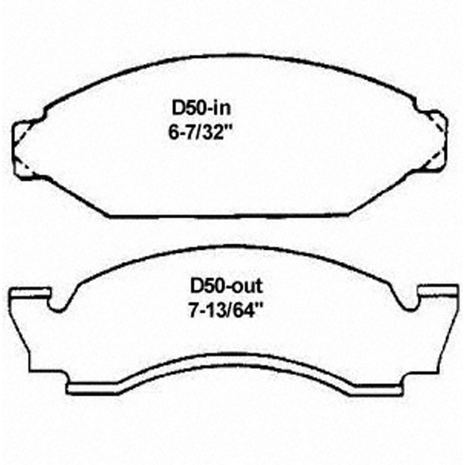 1976, 1975 Ford Elite Disc Brake Pad Set