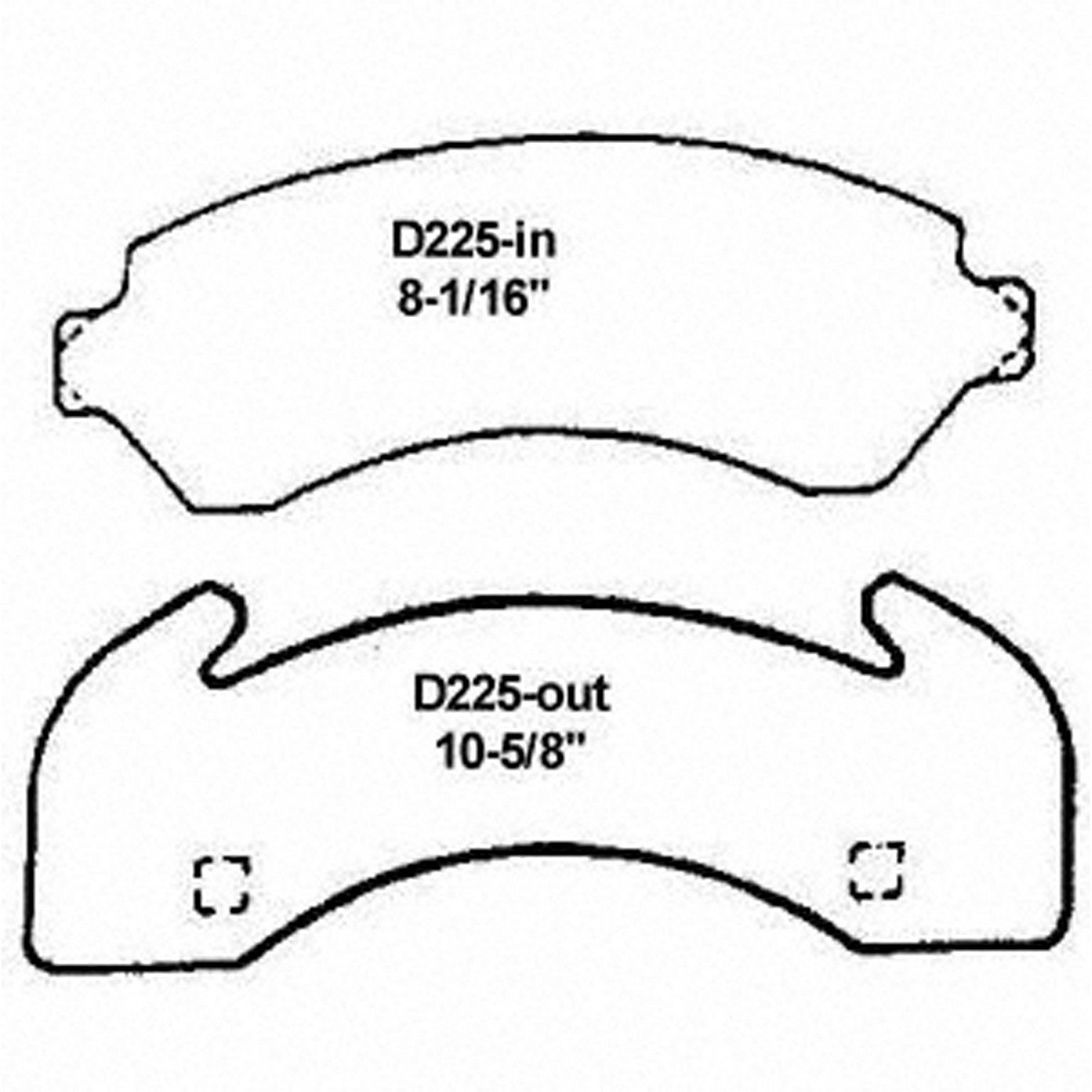 1998, 1997 Freightliner FS65 TC1000 Disc Brake Pad Set