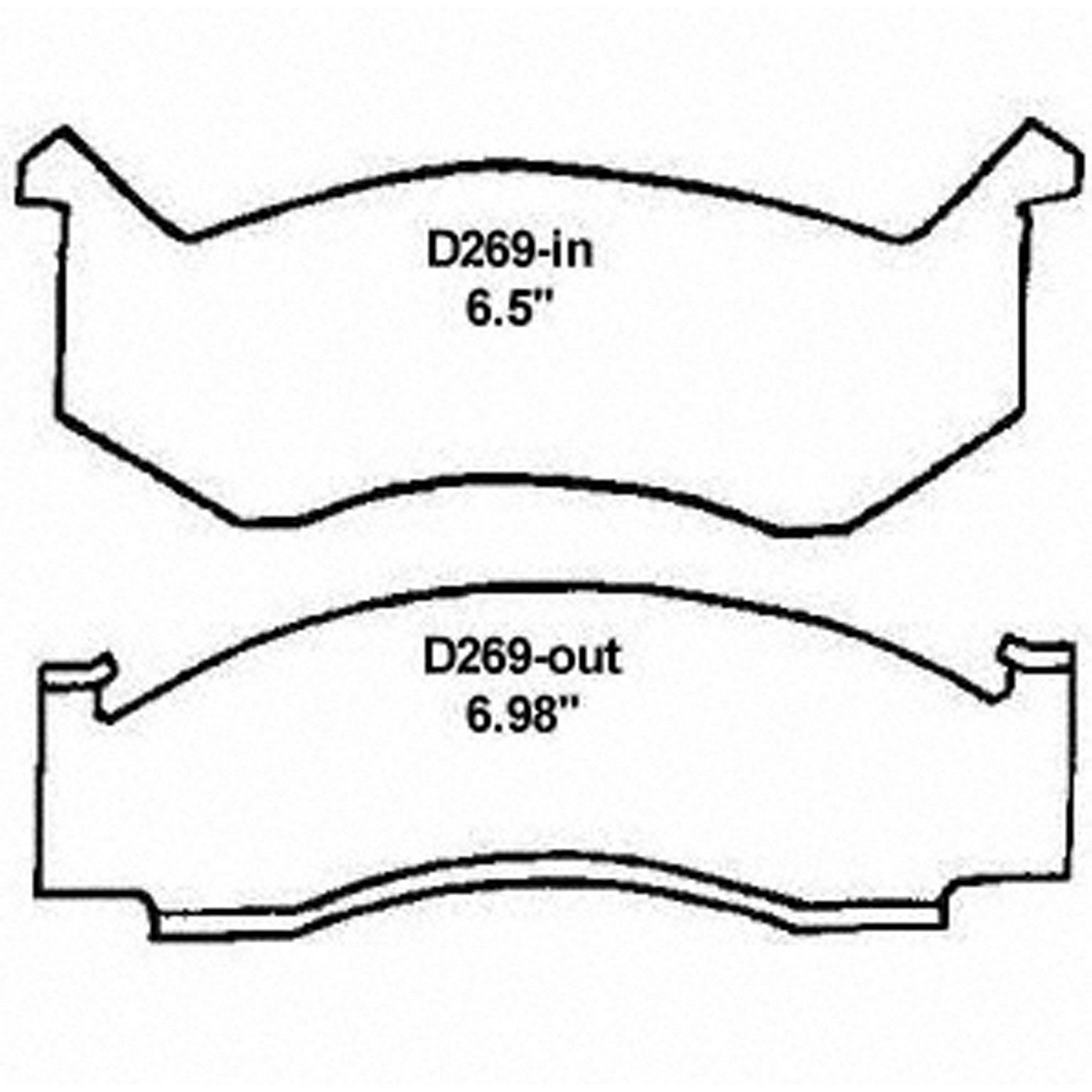 1976, 1975, 1974 Dodge Monaco Disc Brake Pad Set