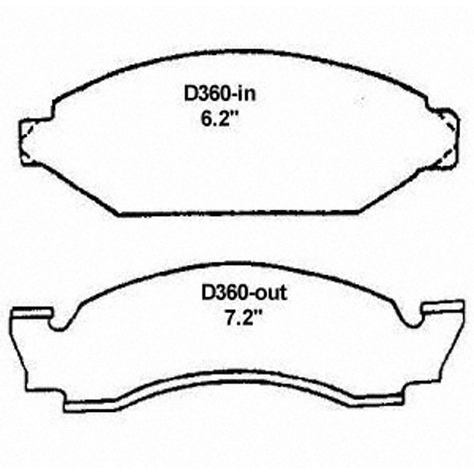 1993, 1992, 1991, 1990, 1989, 1988, 1987, 1986 Ford Bronco Disc Brake Pad Set