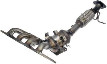 Catalytic Converter with Integrated Exhaust Manifold