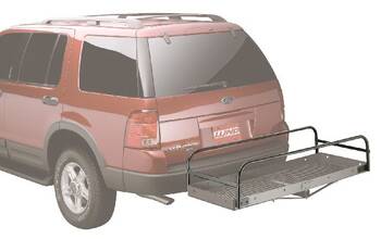Receiver Hitch Mounted Cargo Carrier Rail